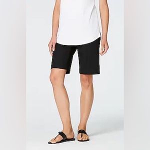 J. Jill Longline Black Stretch Dress Shorts Size 0 Petite